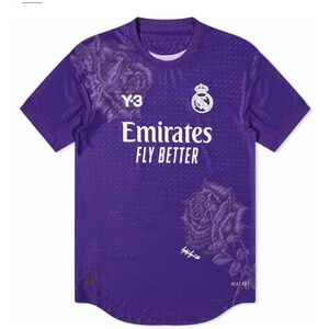 X SOLD X Real Madrid Adidas x Y-3 Purple Floral Football Jersey